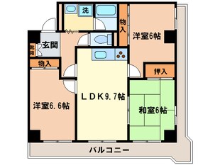 プラザ松治３３の物件間取画像